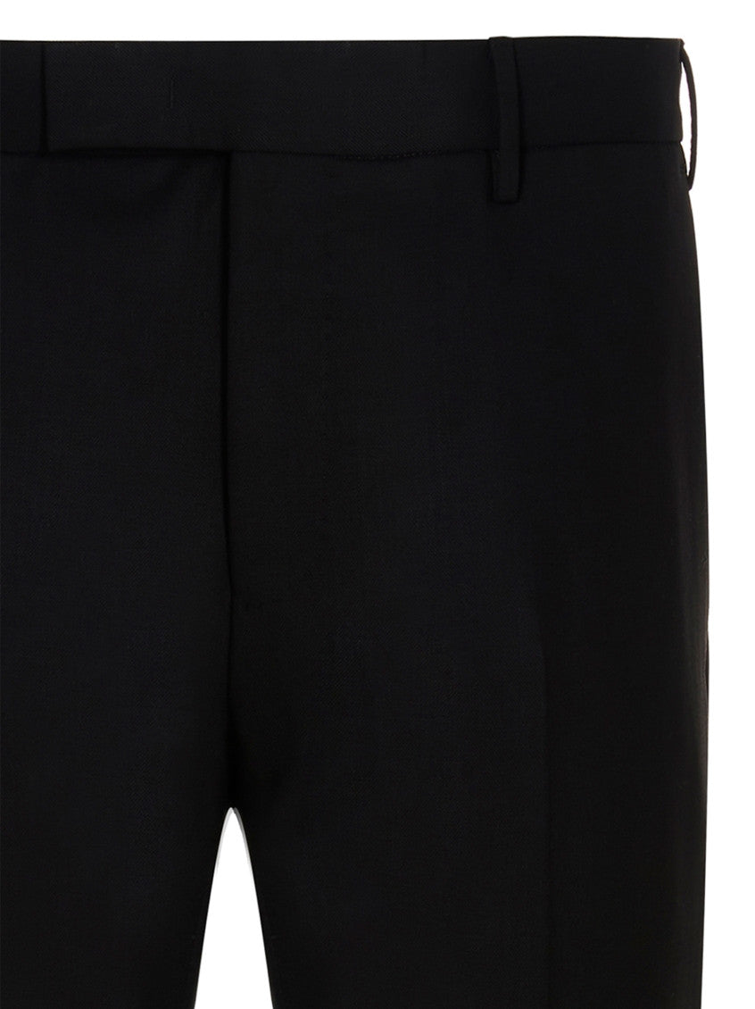 Black Slim Flat Front Pants 3