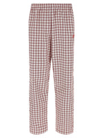 Red Straight Drawstring Pants 1