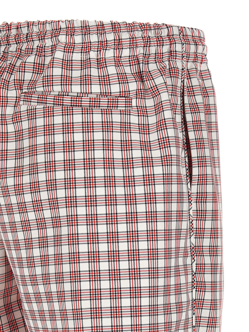 Red Straight Drawstring Pants 4