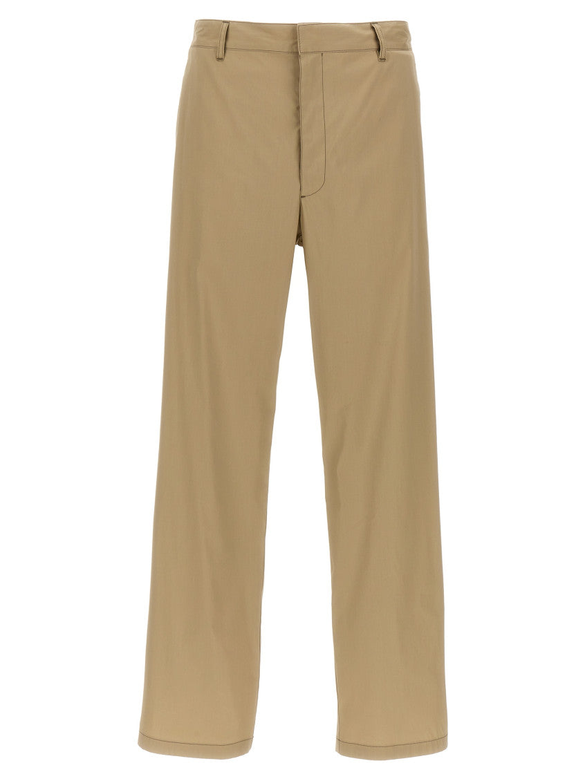 Beige Regular Flat Front Pant 1