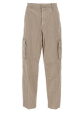 Beige Straight Cargo Pants 1
