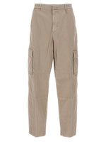 Beige Straight Cargo Pants 1