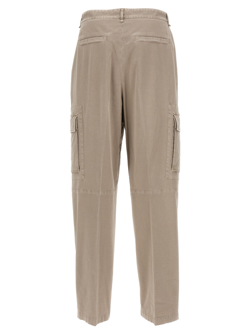 Beige Straight Cargo Pants 2
