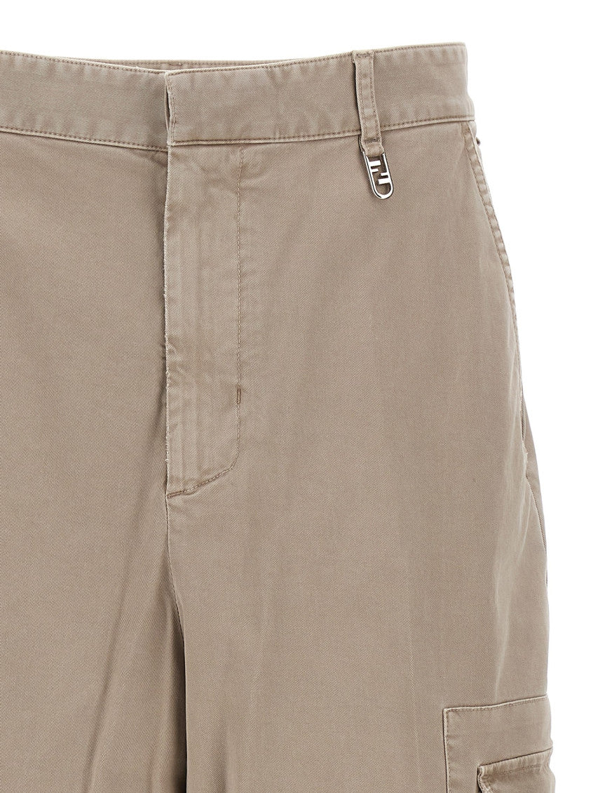 Beige Straight Cargo Pants 3