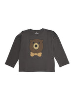Baby Boy Grey Graphic T-Shirt 1