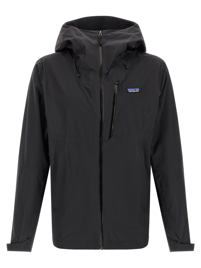 Black Solid Hooded Jacket 1