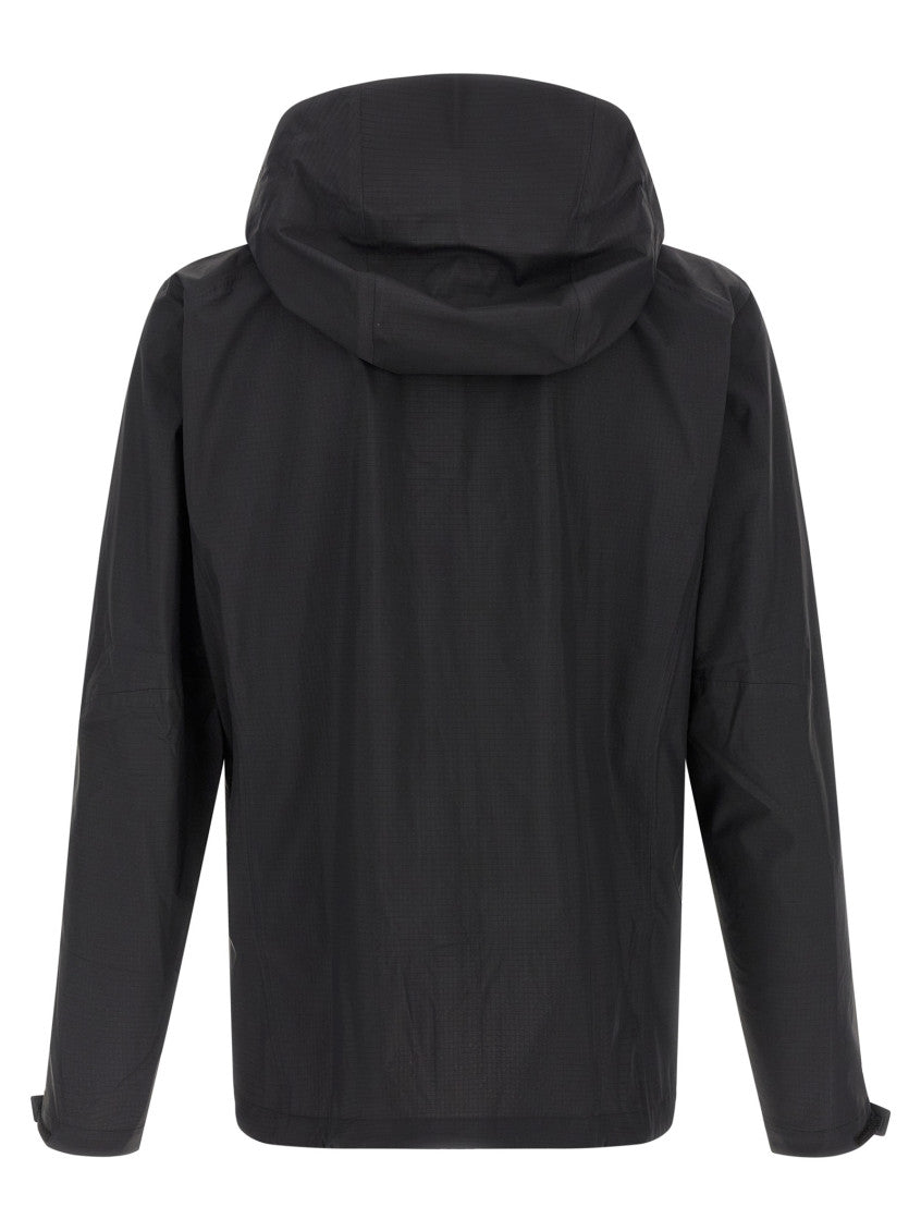 Black Solid Hooded Jacket 2