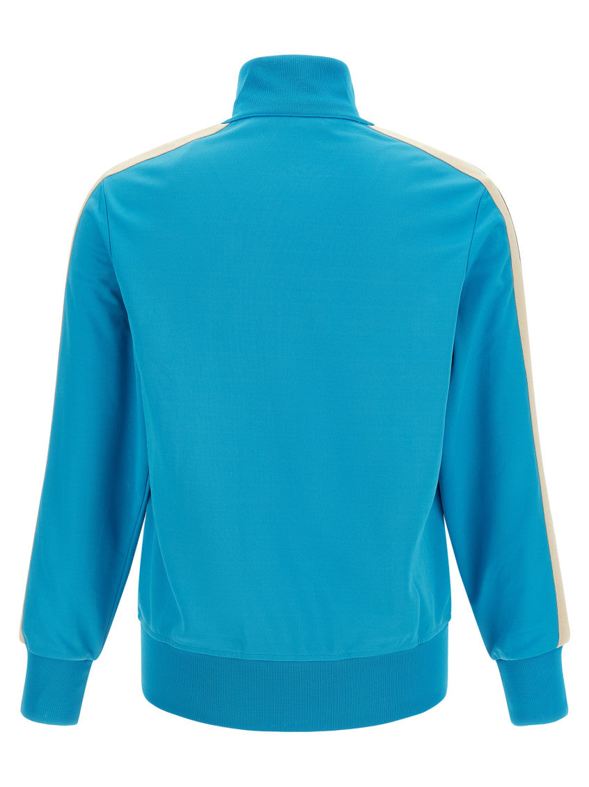 Light Blue Logo Mock Collar Jacket 2