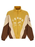 Multicolor Chevron Mock Collar Jacket 1