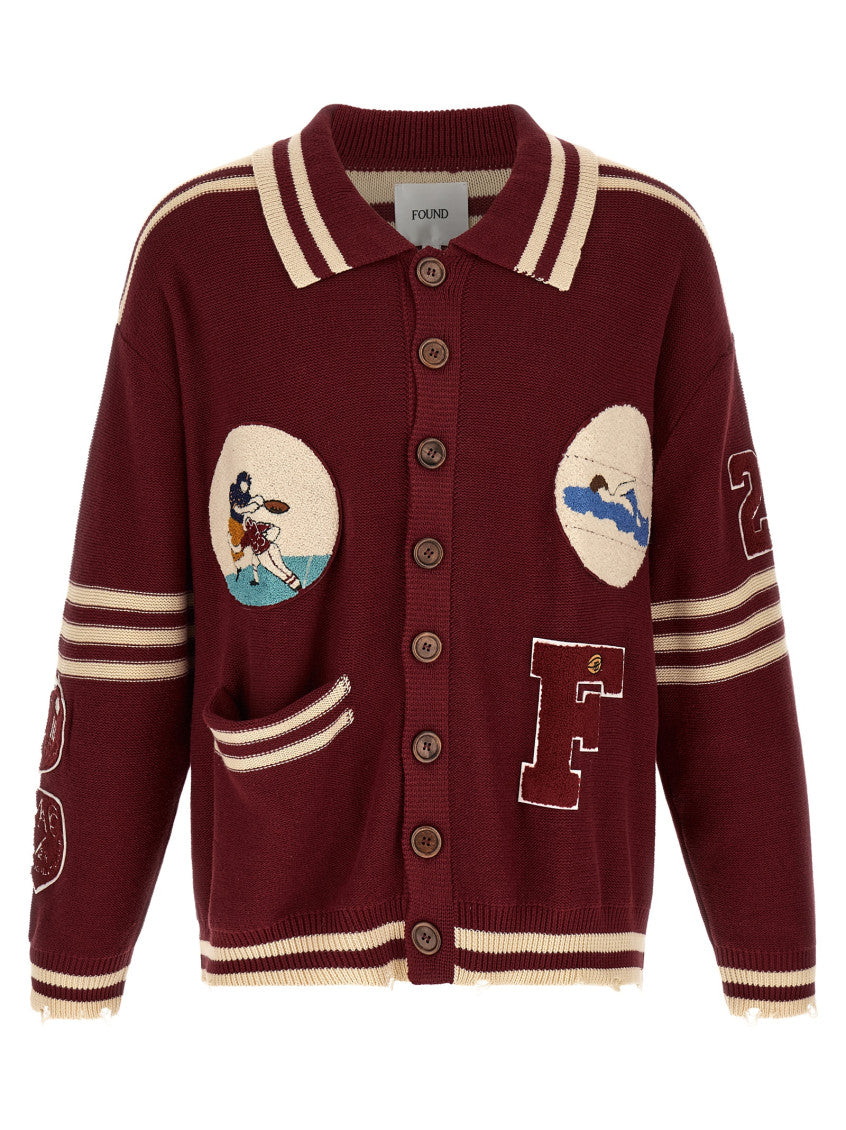 Maroon Collared Cardigan Jacket 1