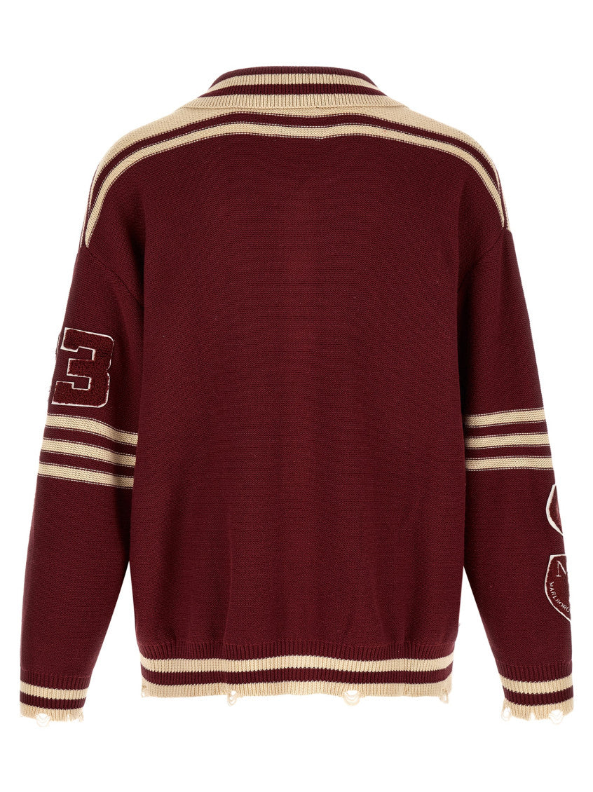 Maroon Collared Cardigan Jacket 2