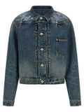 Blue Floral Denim Jacket 1
