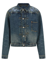 Blue Floral Denim Jacket 1