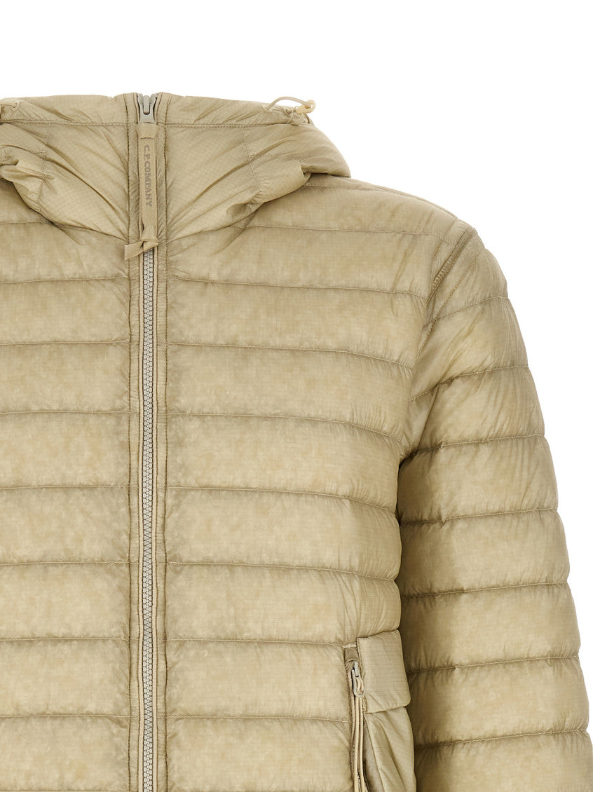 Beige Quilted Hood Jacket 3