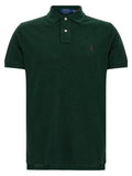 Green Solid Shirt Collar Polo 1