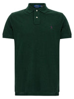 Green Solid Shirt Collar Polo 1