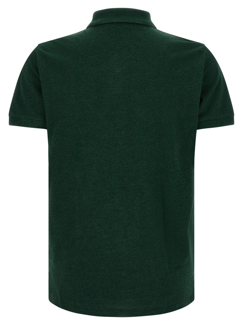 Green Solid Shirt Collar Polo 2