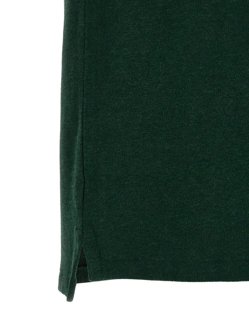 Green Solid Shirt Collar Polo 4