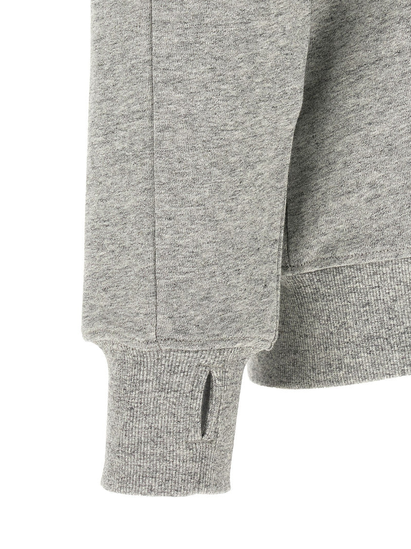 Grey Textured Mock Collar Sweatshirt 4