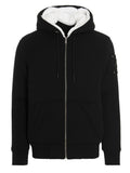 Black Solid Zip-Up Hoodie 1
