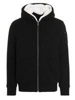 Black Solid Zip-Up Hoodie 1
