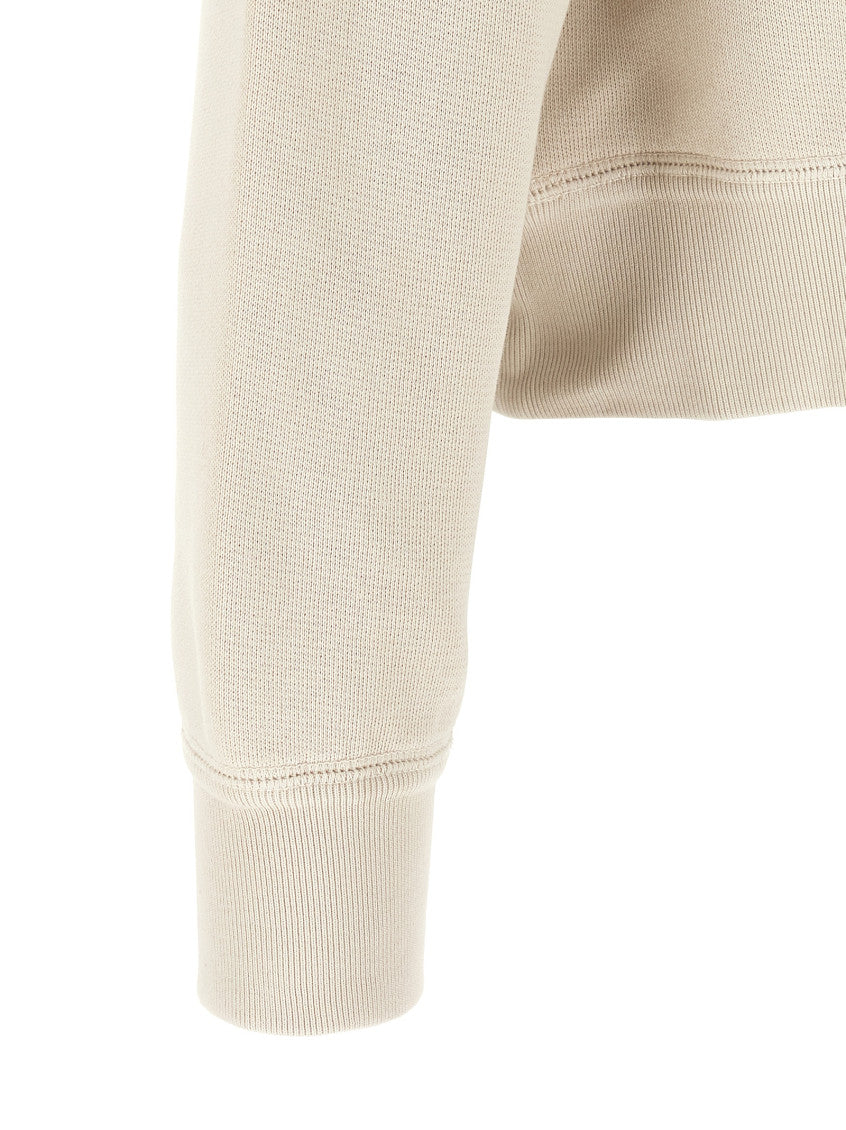 White Graphic Crew Neck Sweatshirt 4