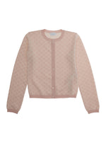Girls Pink Logo Cardigan 1