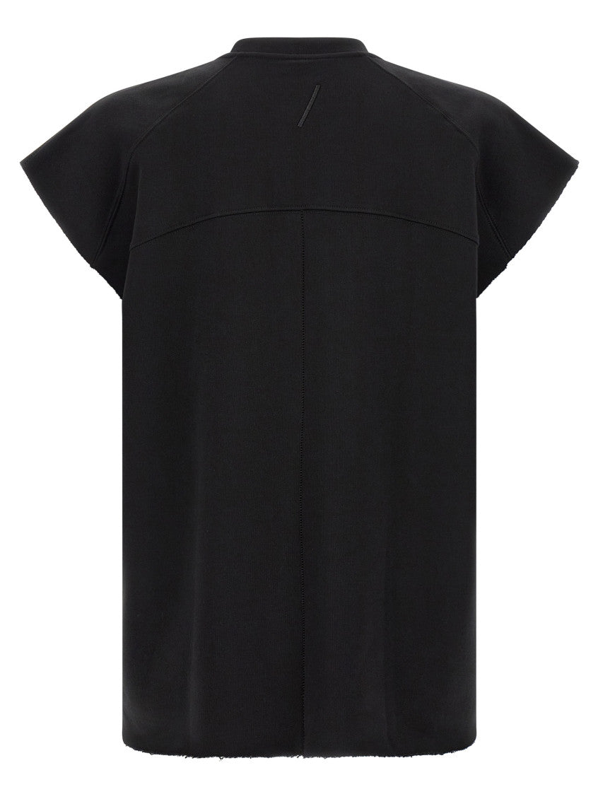 Black Solid Crew Neck Sweatshirt 2