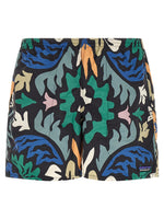 Multicolor Abstract Swim Shorts 1