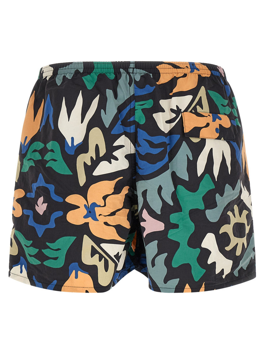 Multicolor Abstract Swim Shorts 2