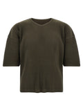 Olive Green V-Neck T-Shirt 1