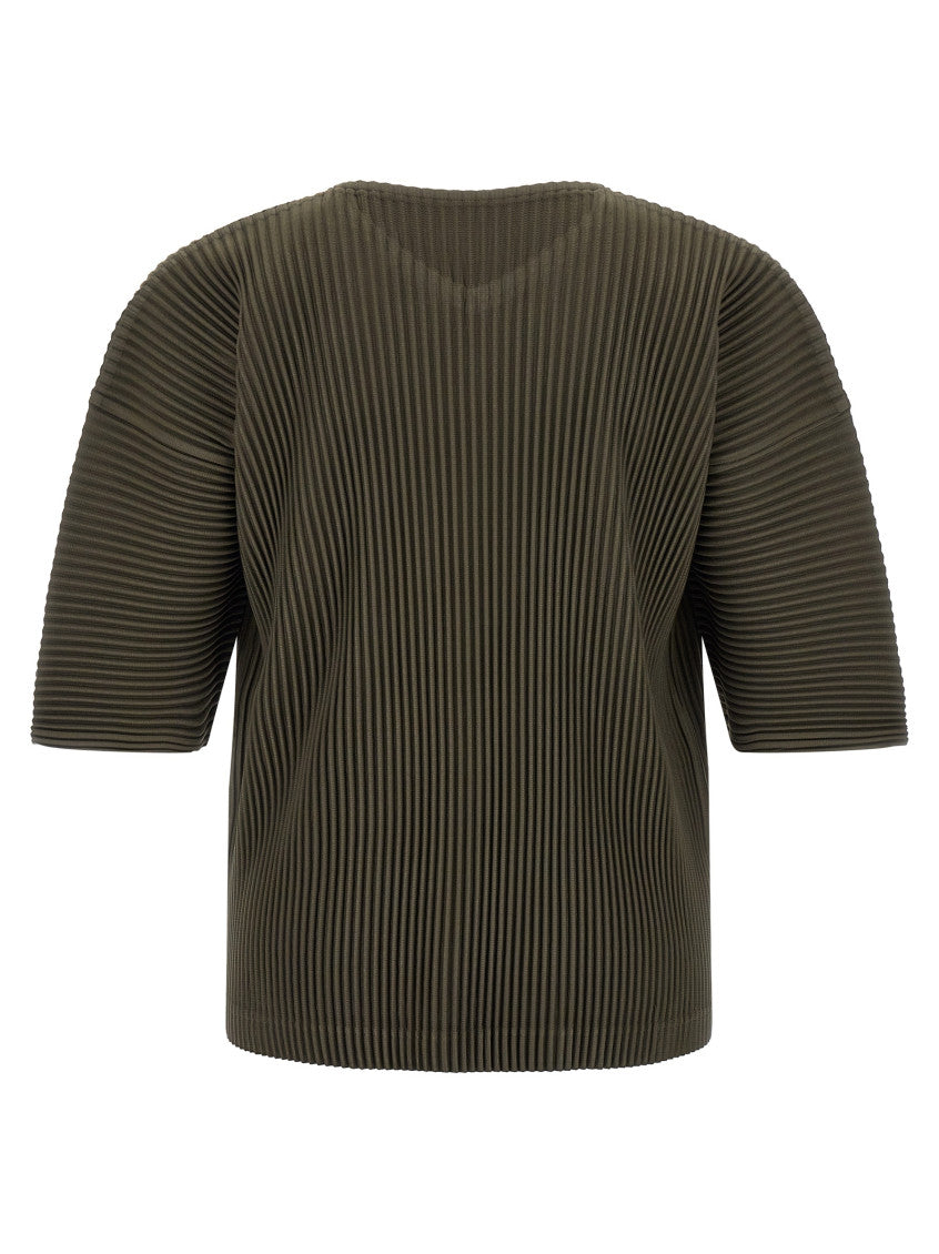 Olive Green V-Neck T-Shirt 2