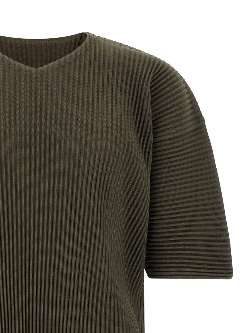 Olive Green V-Neck T-Shirt 3