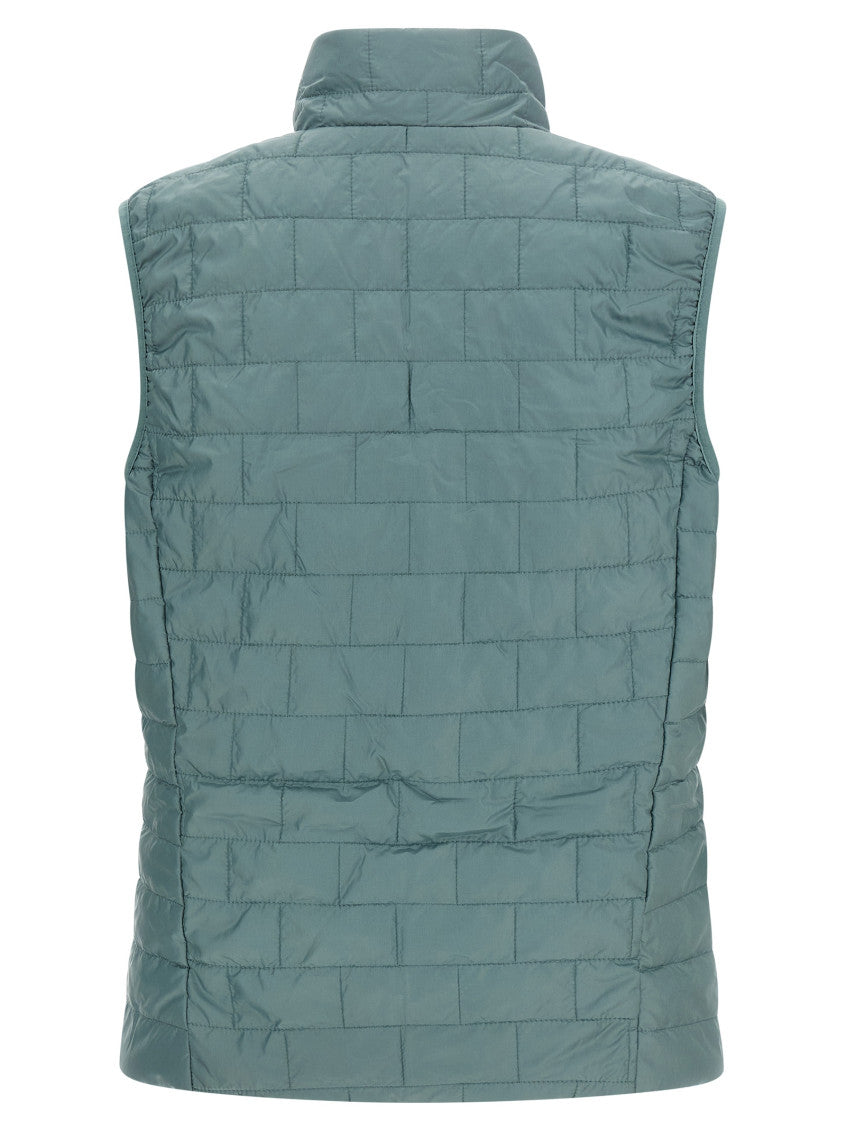 Teal Quilted Mock Collar Jacket 2