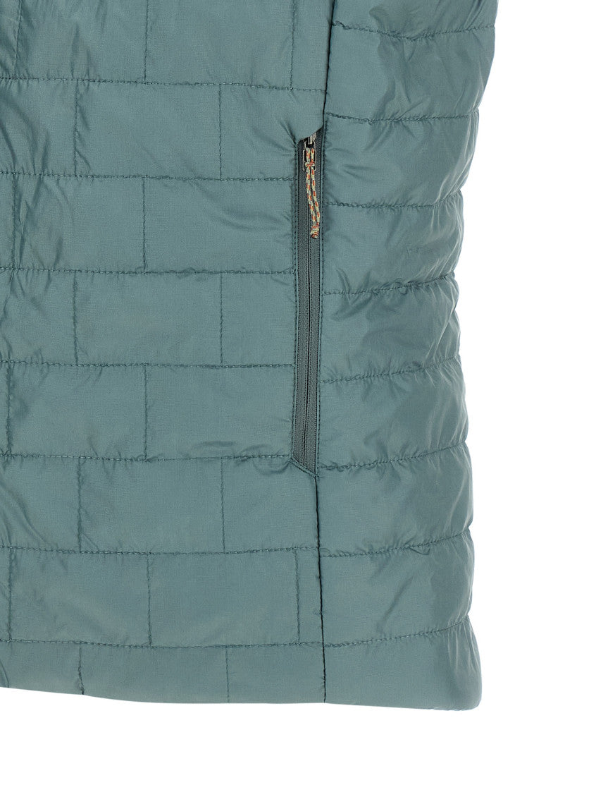 Teal Quilted Mock Collar Jacket 4