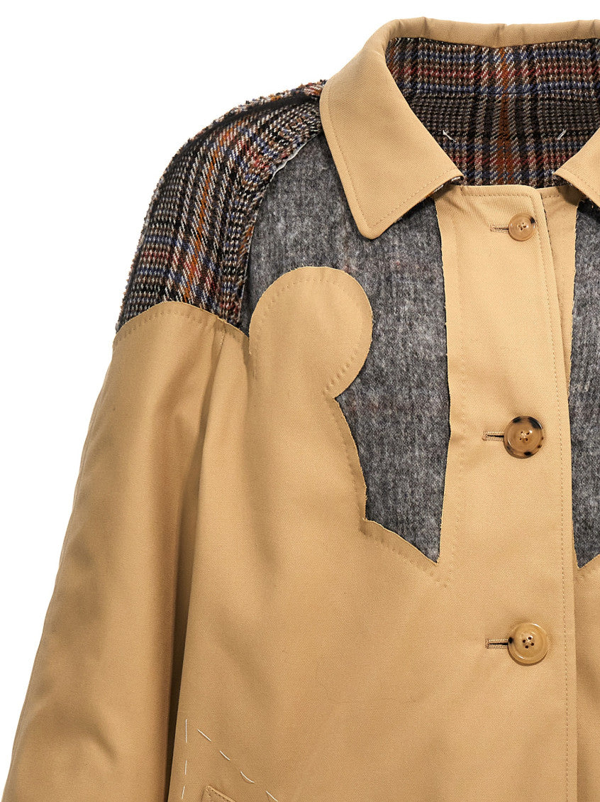 Multicolor Reversible Trench Coat 4