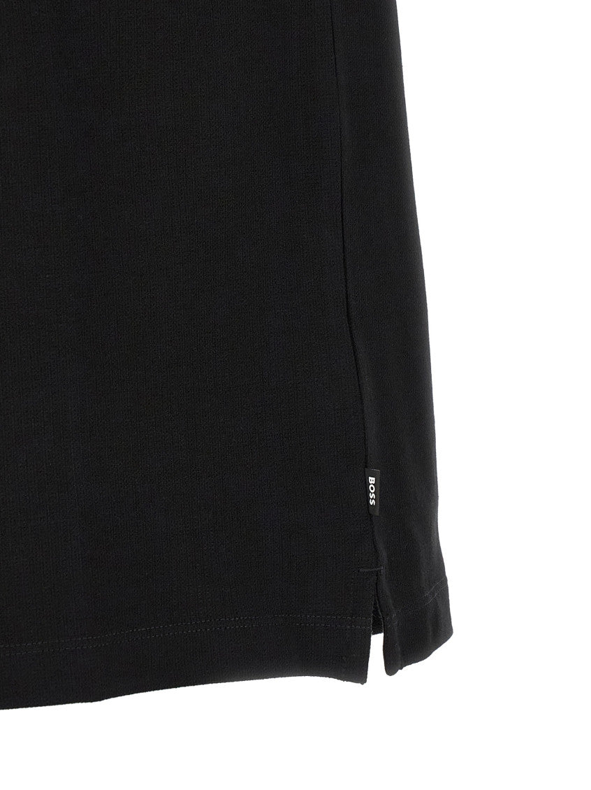 Black Solid Shirt Collar Polo 3