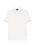 White Solid Shirt Collar Polo 1