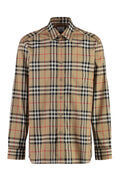 Beige Regular Check Shirt 1