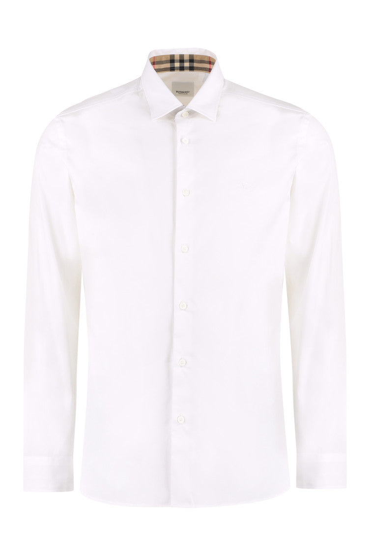 White Regular Solid Shirt 1