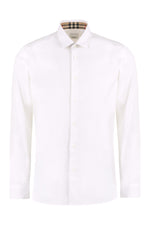 White Regular Solid Shirt 1