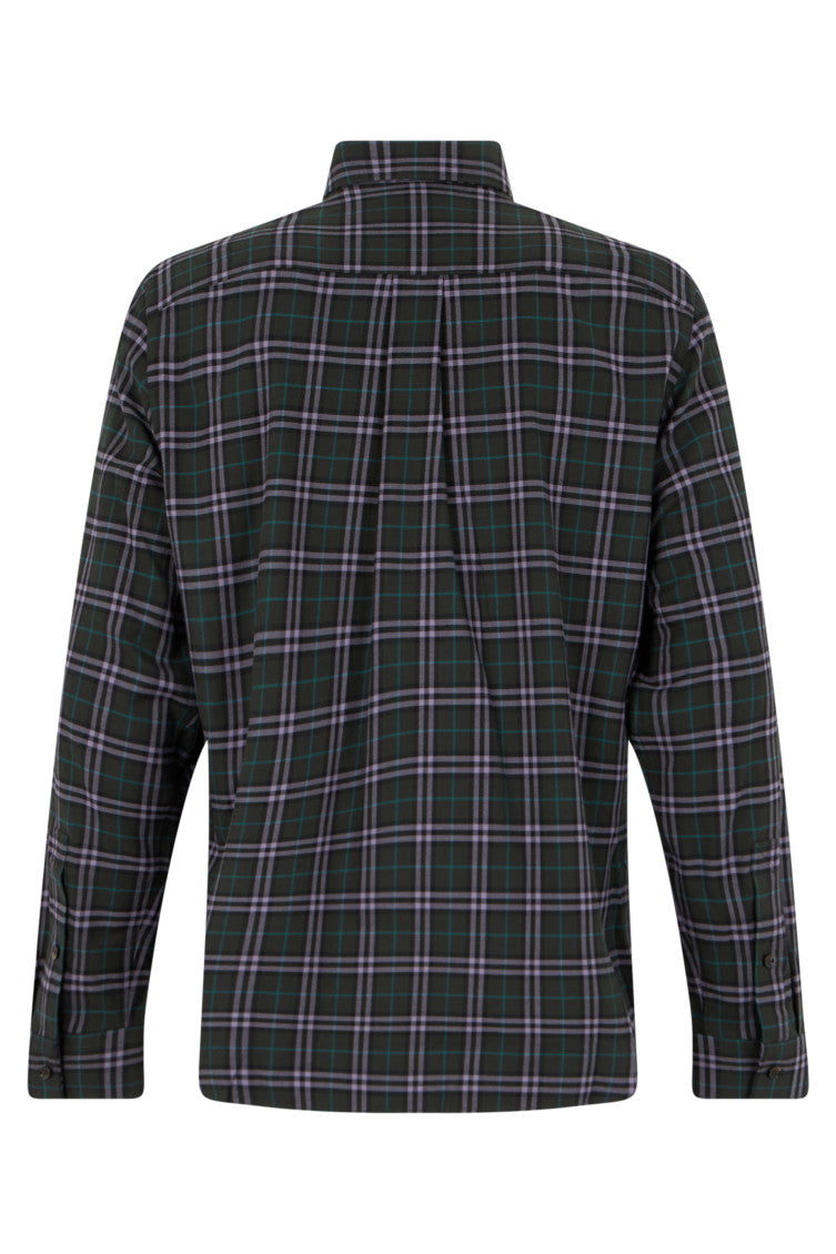 Green Regular Plaid Shirt 2
