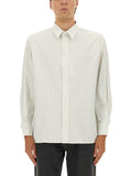White Regular Stripes Shirt 1