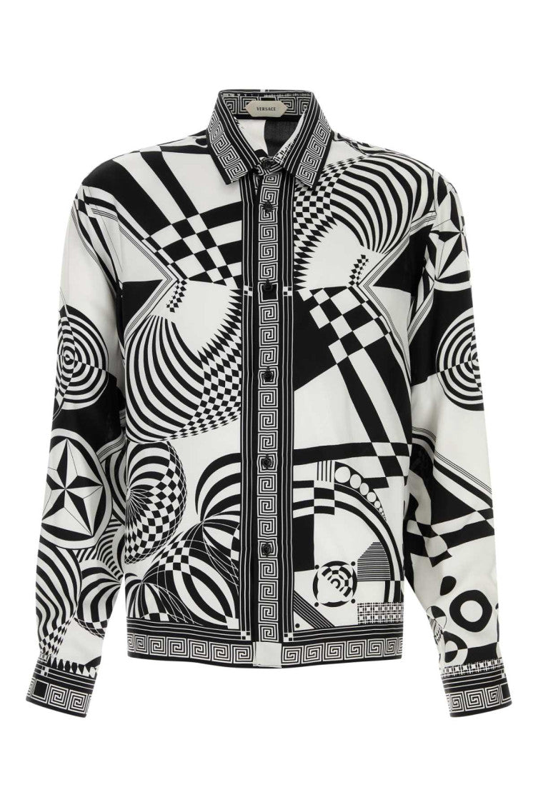 BlackWhite Regular Printed Shirt 1
