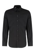 Black Slim Solid Shirt 1