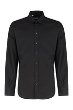 Black Slim Solid Shirt 1