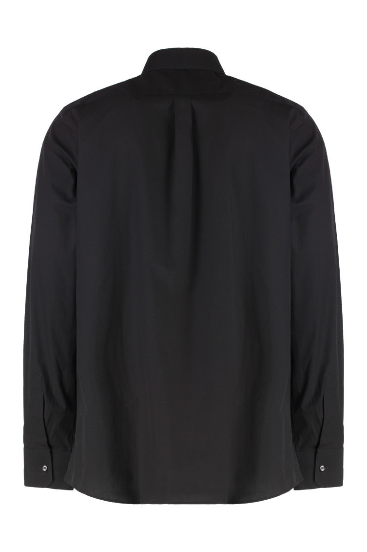 Black Slim Solid Shirt 2