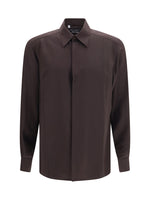 Dark Brown Oversized Shirt 1