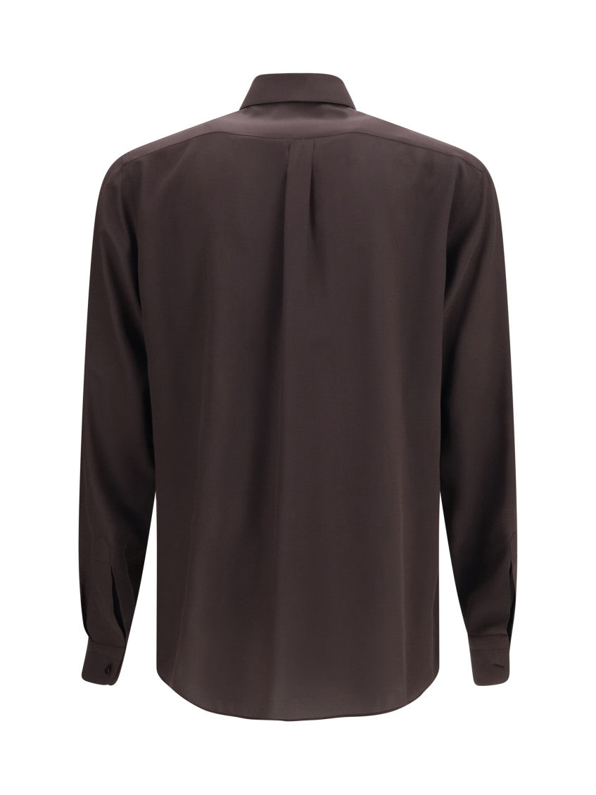 Dark Brown Oversized Shirt 2