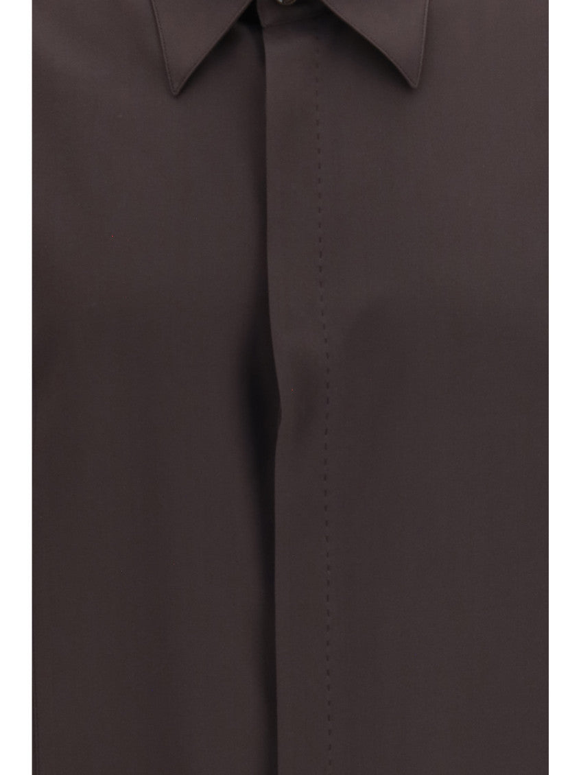 Dark Brown Oversized Shirt 3